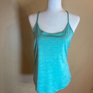 # 101 Under Armour Workout Racer Back Tank, Green, Size Medium